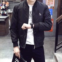 남성코트 봄 가을 남성 패션 HAZZYS 재킷 스탠드 칼라 캐주얼 폴리 에스테르 얇은 윈드 재킷 스포츠 지퍼 탑 사이즈 M4XL