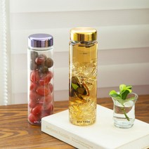 MUSO 700ml 트라이탄 무지 눈금 메탈 보틀 물병 물통, 러브아인 눈금_실버메탈