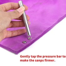 똑딱단추 펀치 똑딱이 단추 펜치 펀치기 10 믹스 색상 100mm 금속 프롱 스냅 버튼 패스너 프레스 스터드 포, 한개옵션0