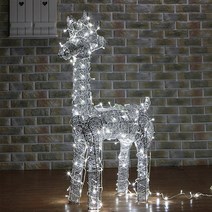 LED 반짝반짝 루돌프 사슴 장식(실버)110cm익일출고, 단품