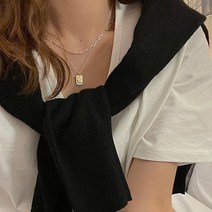 앳모먼츠 atmoments 925 실버 알파벳 콤비 이니셜목걸이