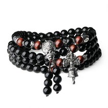 [코아이] COAI 108 주 오브 시디안 레드 타이거 아이 팔찌 4 연수 주