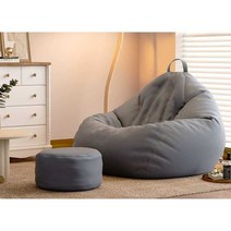 등받이체어 다다미의자 침실 카페 명상 낮은 침대, 특대형(전용모델) 라이트블루