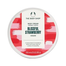 더바디샵 THE BODY SHOP 영국 블리스풀 스트로베리 바디크림 200ml, 3팩
