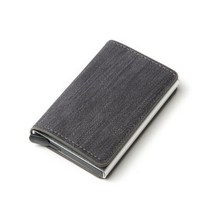 사용자 정의 만든 비즈니스 ID 신용 카드 홀더 남자 지갑 동전 가죽 지갑 RFID 알루미늄 상자 카드 홀더 머니 클립 지갑