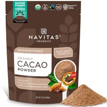 Navitas Organics 유기농 카카오 파우더 유전자 변형 성분 없음 공정 거래 글루텐 프리 24온스, Cacao Powder, 24 Ounce (Pack of 1)