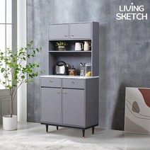 [리빙스케치]그레타 800 주방수납장 세트 뷔페장[착불]국내제작, 없음