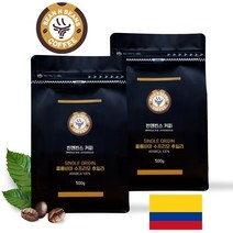 빈앤빈스 맛있는 최고등급 뉴크롭 싱글오리진 커피 원두, 콜롬비아 수프리모 후일라, 프렌치프레스(굵은입자), 500g