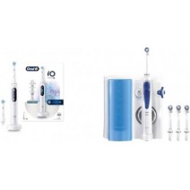 [세트]브라운 오럴B 전동칫솔 IO시리즈 IO65 iOM82A10WT 화이트 a la 바스터+구강세정기 아쿠아 제트MD20