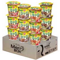 [메리박스] 컵라면세트 컵누들(매콤한맛3+매콤찜닭맛3+로제맛3+짜장맛3), 1세트