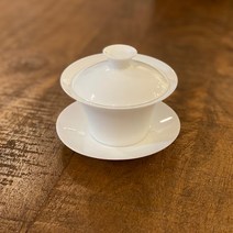 첨 백자 개완 120ml 차우림도구 도자기 개합 개완배 차도구 다기