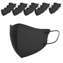 닥터스마일케이 컴포트 보건용 마스크 20매입 KF94 대형 중형 흰색 검정색, 20매, 검정색 - 대형