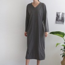 paz-194 (국산) V롱긴팔원피스루즈핏캐주얼홈맥시저지