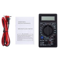 DT830B 750/1000V 전압계 전류계 옴 시험기 높은 안전 핸드 헬드 미터 디지털 멀티 AC/DC LCD, 01 Black