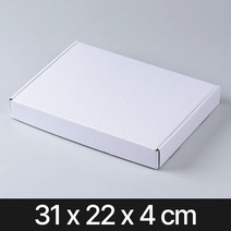 일체형 선물상자 화이트(31x22x4)크라프트 포장박스 크래프트 조립형 종이 답례품, 26OD_일체형 화이트/022 (31x22x4)