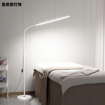 속눈썹 조명 스탠드 플로어 LED 접이식 램프 반영구 뷰티샵, 5002 화이트 + 백색광