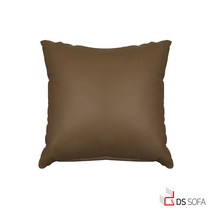 대성쇼파 18가지 컬러 인조가죽 사각 쇼파 무지 쿠션(A타입), DS 152(브라운)