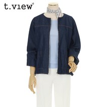 티뷰 라운드셔링집업데님자켓_V3A-VJK027