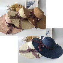 여성 와이드챙 사파리 패션 모자 중년 나들이 비치 엄마 모자, 아이보리