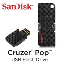 [샌디스크] 초특가CRUZER POP USB(8GB)/팝블랙 컬러, 저장용량