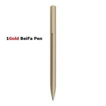 샤오미-BEIFA 메탈 젤 잉크 펜 0.5MM 회전 블랙 스위스 리필 비즈니스 서명 caneta 학교 사무실 문구 용품, 1PCS Gold pen
