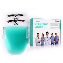 에스뷰 투명 위생마스크 병원 치과 피부과 뷰티 안면보호 마스크 스탠다드, 1개