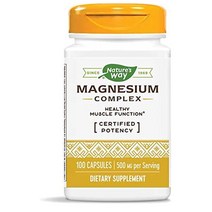 Natures Way Magnesium Complex 네이처스웨이 마그네슘 콤플렉스 500mg 100정 2개, 1개, 제품제목참조