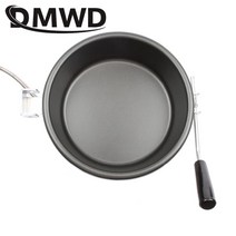 팝콘 메이커 기계 8oz 공기 오일 터진 옥수수 액세서리 15mm 2/3 구멍 인터페이스 8 온스 수동 크랭크 전기 가열 냄비, [01] 2 Holes