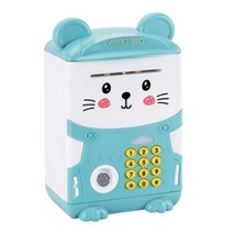 쥐돌이 지문인식 저금통, 1개, 블루