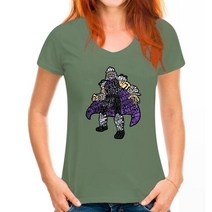 가정용파쇄기 파세기 쇄절기 Foot Clan Le 티셔츠 남성 슈레더 거북이 워드클라우드 여름, 13 WoMen pea green_06 XL