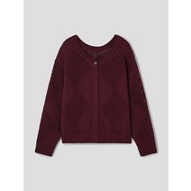 LEBEIGE Bulky Pullover Style Cardigan - Red