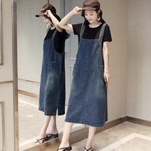 SEONGJINCHI 데님 멜빵 원피스 6613