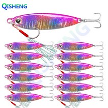 [QISHENG] 배스루어 반짝이 메탈지그 13개입/세트, WCLS-1#, 20g