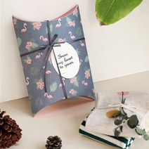 땡쓰몰 크리스마스 포장용품, 1set, 12.선물상자 대형반달 세트/07.플라밍고-2매