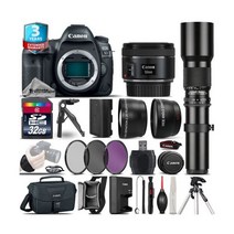 캐논 EOS 5D 표시 IV 카메라 + 50mm 500mm - 4 렌즈 키트 32GB 2yr Warranty
