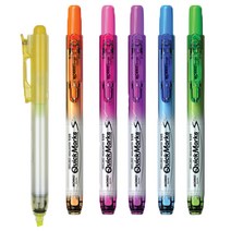 모리스 형광펜 퀵마크S 노크식, 핑크