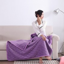히터 캠핑 전기 온풍기 가정 미니 난방기 추천 무선 1등급 20평USB 전기 히터 담요 적외선 난방 패널 다기, 03 purple_03 100x140cm Zipper
