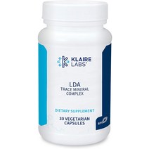 KLAIRE LABS LDA 미네랄 복합체 - 11 가지 필수 미량 원소 탈락 킬레이트 미네랄 HypoAllergenic 철 (30 채식 캡슐)