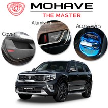 JSTAR 모하비 더마스터 도어커버 키케이스 휠캡 크롬 도어스트라이커 실내외 몰딩 컬러 악세사리용품, 20.도어외캐치카본/헤어라인실버유광