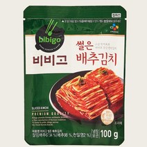 CJ더마켓 집반찬 집밥 가정식 자취템 탑티어 비비고 썰은배추김치 배추 총각 열무 국산 업소용 김치 100G 5개, 4세트