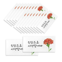 투영디자인 카네이션 용돈봉투, 고맙습니다, 20개입