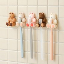 DONATDONAT 실리콘 칫솔걸이, 초코, 1개