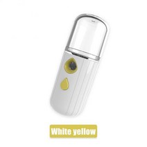 Usb 가습기 충전식 분무기 페이셜 스티머 4 색 나노 미스트 페이셜 스프레이 모이스춰 라이징 뷰티 스킨 케어 도구, 하얀색, 협력사