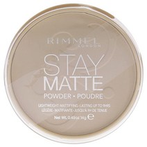 Rimmel London Stay Matte 롱래스팅 프레스드 파우더 투명 [001] 13.0.49 포장은 다를 수 있음, 0.49 Ounce (Pack of 1), Transparent