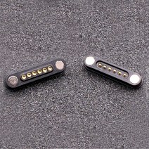 단자대 30PCS 3A 마그네틱 포고 핀 커넥터 6 위치 피치 2.2 MM 스프링로드 Pogopin 남성 여성 6Pin DC 전원, 한개옵션0