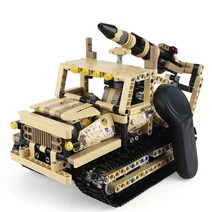 레프리카 2.4GHz 블럭 TECH rc 스마트 아머 미사일 트럭 606pcs RC탱크 CBT740125, 혼합 색상