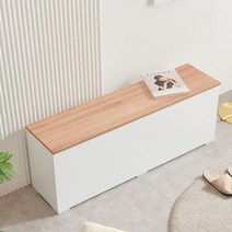 에보니아 에린 벤치수납장1200 다용도 수납장 수납벤치 수납소파 [착불배송], 화이트