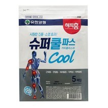 서에_유한양행 슈퍼쿨파스 5매입 -TJ 해피홈 근육통파스 관절통파스 허리통증파스 타박상파스 어깨결림파스, 상세페이지 참조, 상세페이지 참조