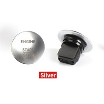 스마트 원격 시동 제어 경보 시스템 keyless go start stop push 버튼 엔진 점화 스위치 2215450714 silver for mercedes-benz, 실버(1개)