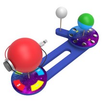 지구과학키트-뉴 LED 지구와 달의 운동 모형 만들기(1인용)